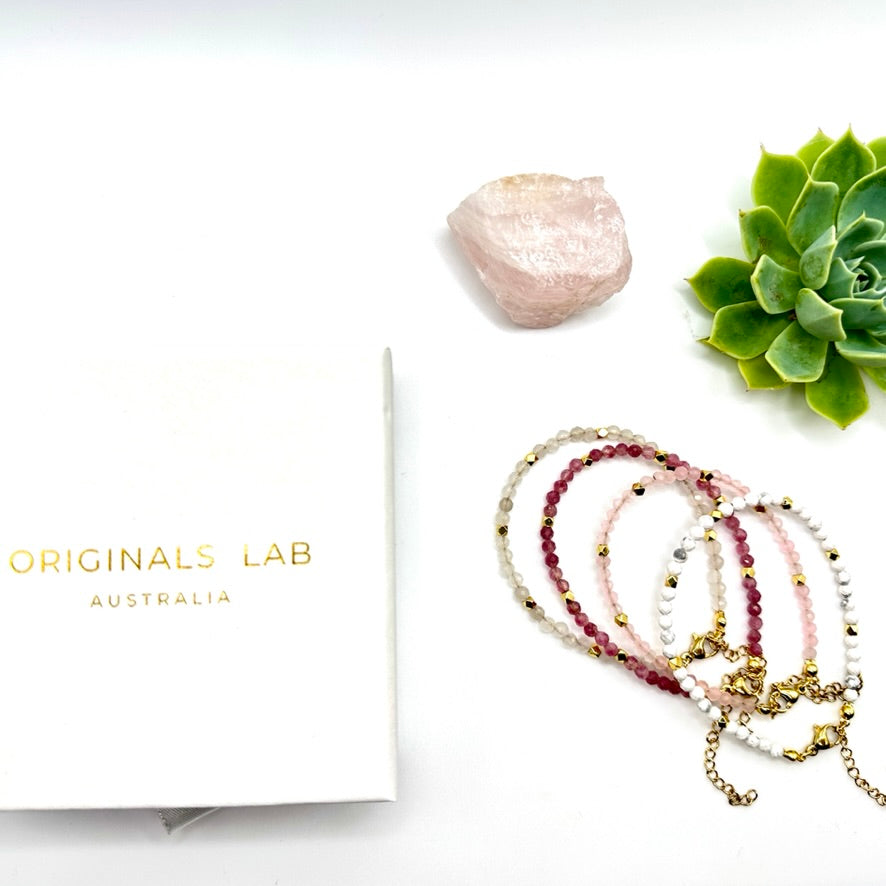 Howlite Natural Gem Stone Bracelet