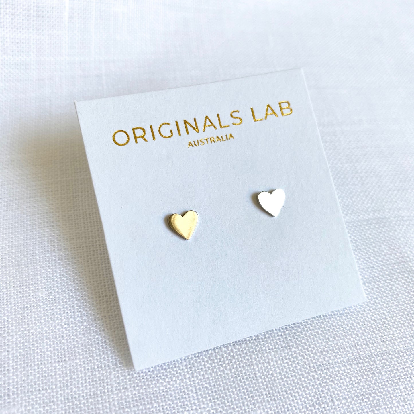 Heart Earring Studs Silver