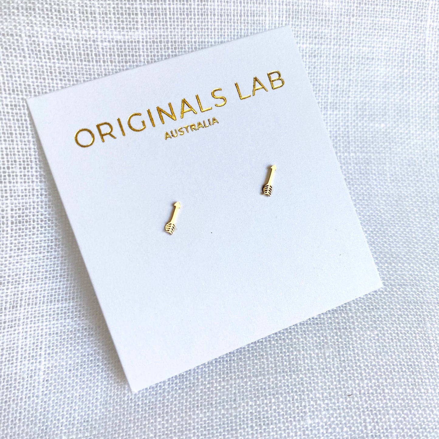 Arrow Earring Studs Gold
