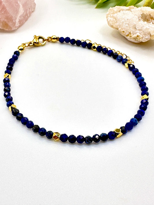 Lapis Lazuli Natural Gem Stone Bracelet