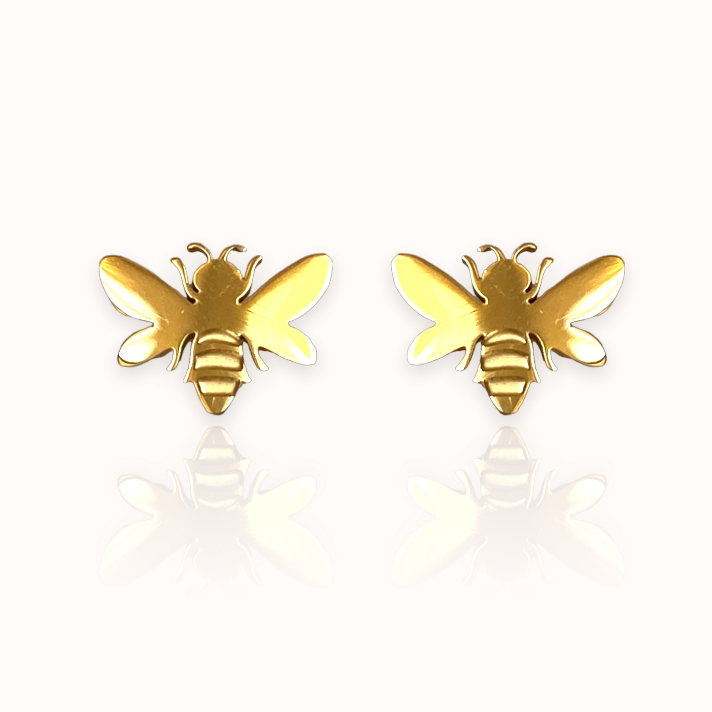 Bee Earring Studs Gold