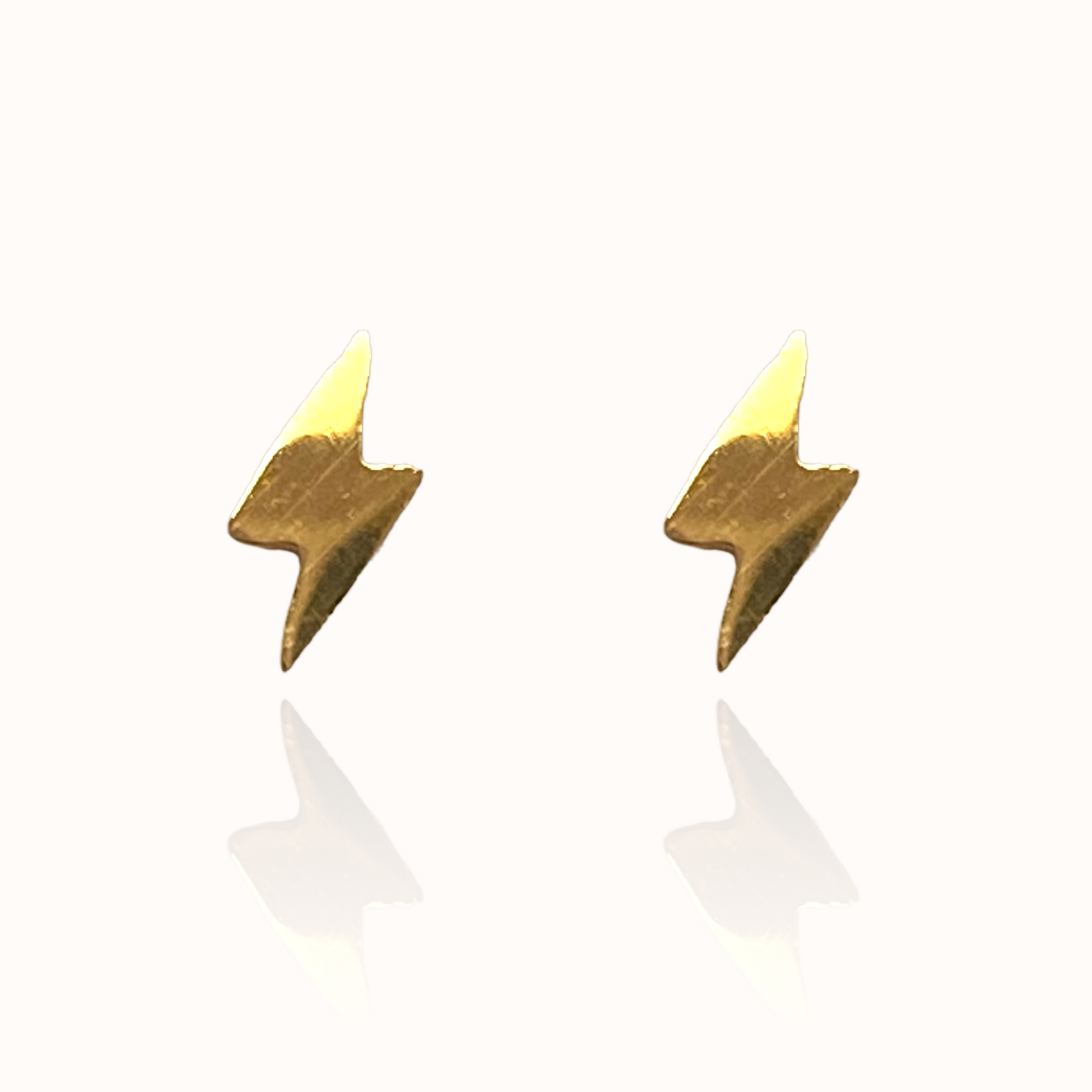 Lightning bolt stud discount earrings gold