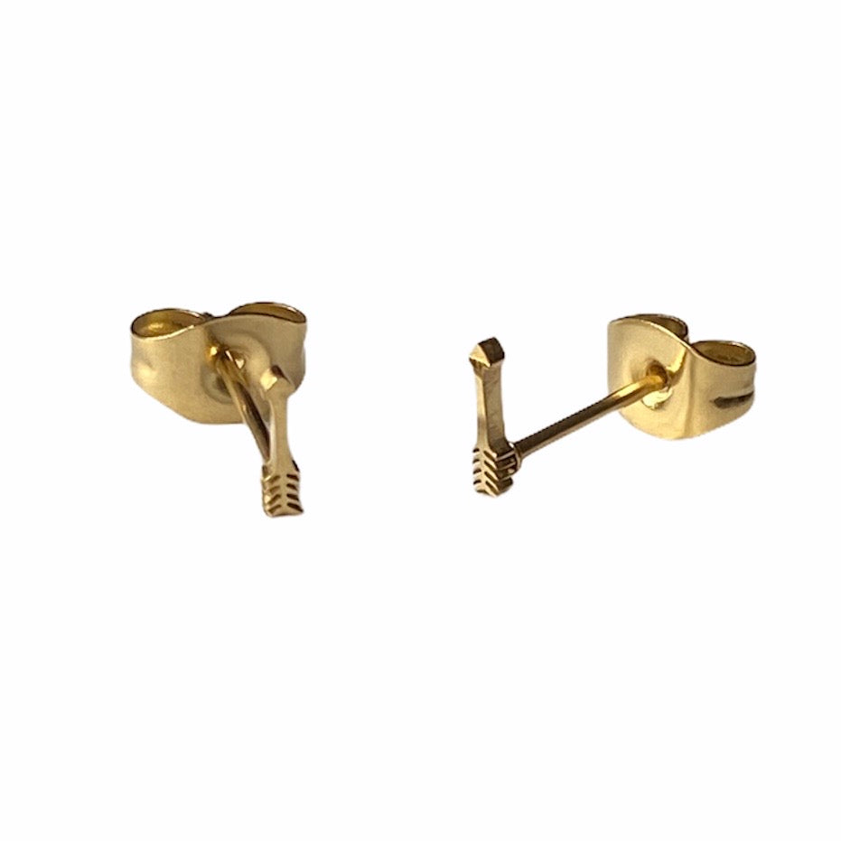 Arrow Earring Studs Gold