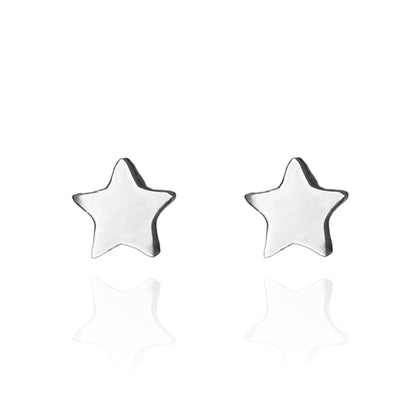 Star Earring Studs Silver