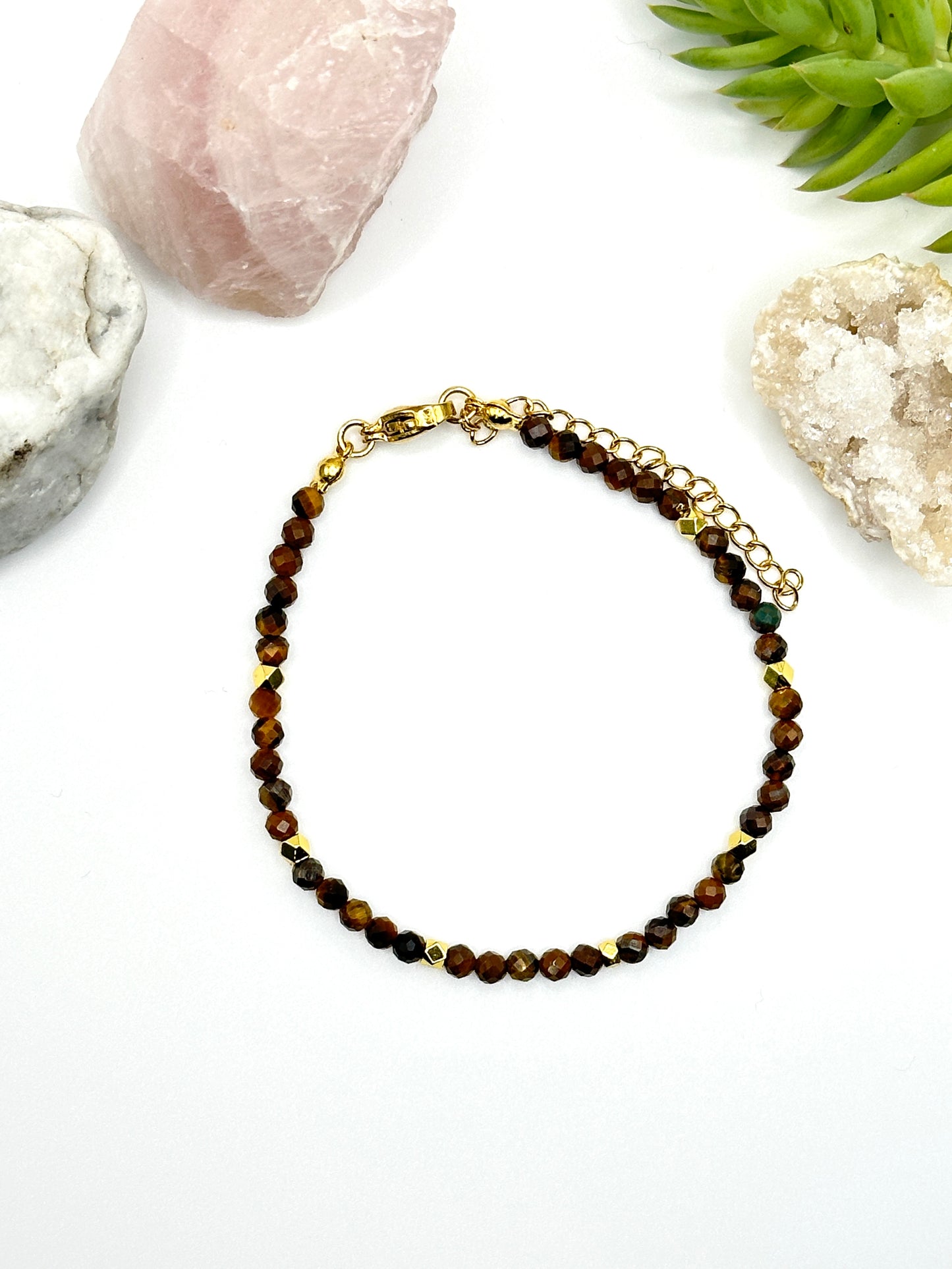Tiger's Eye Natural Gem Stone Bracelet