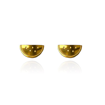 Watermelon Earring Studs Gold