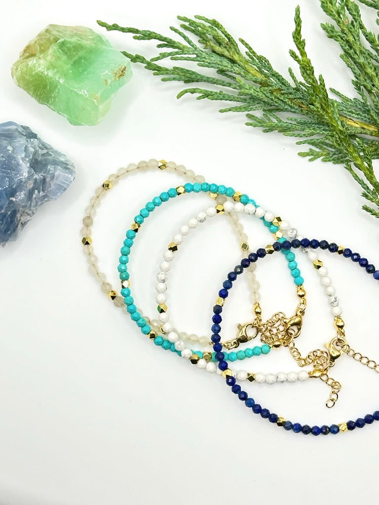 Howlite Natural Gem Stone Bracelet
