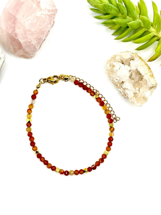 Carnelian Natural Gem Stone Bracelet