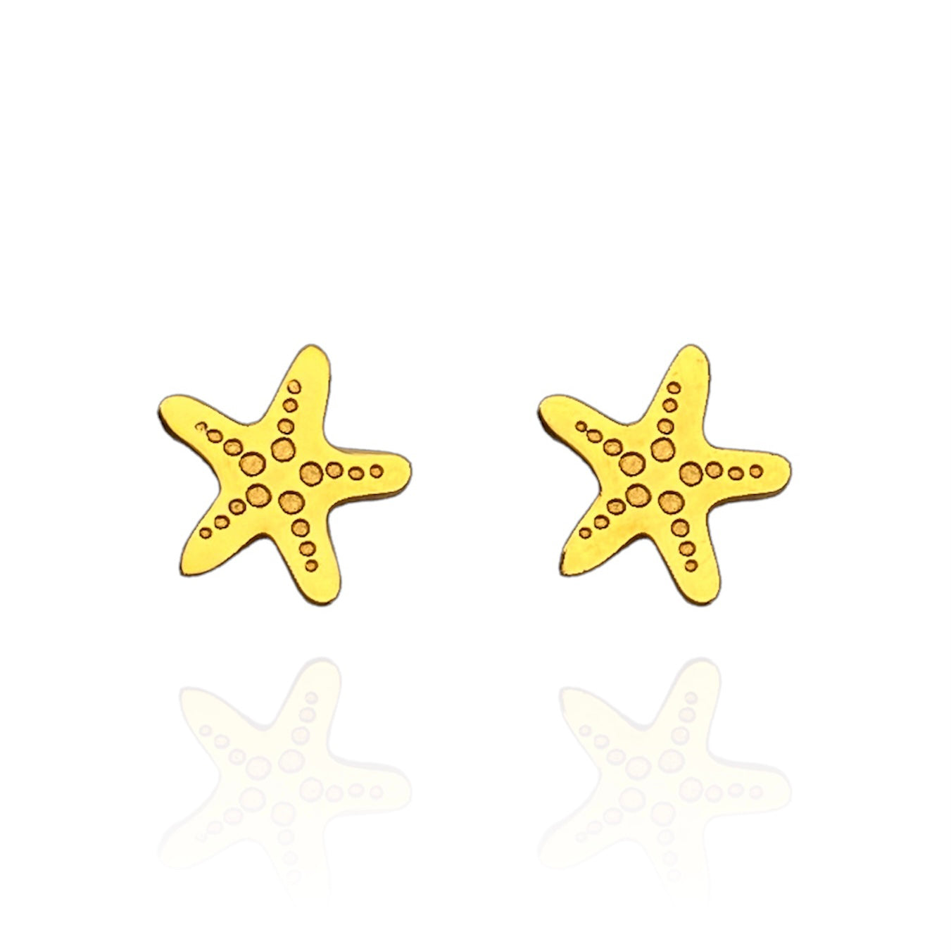 Starfish Earring Studs Gold