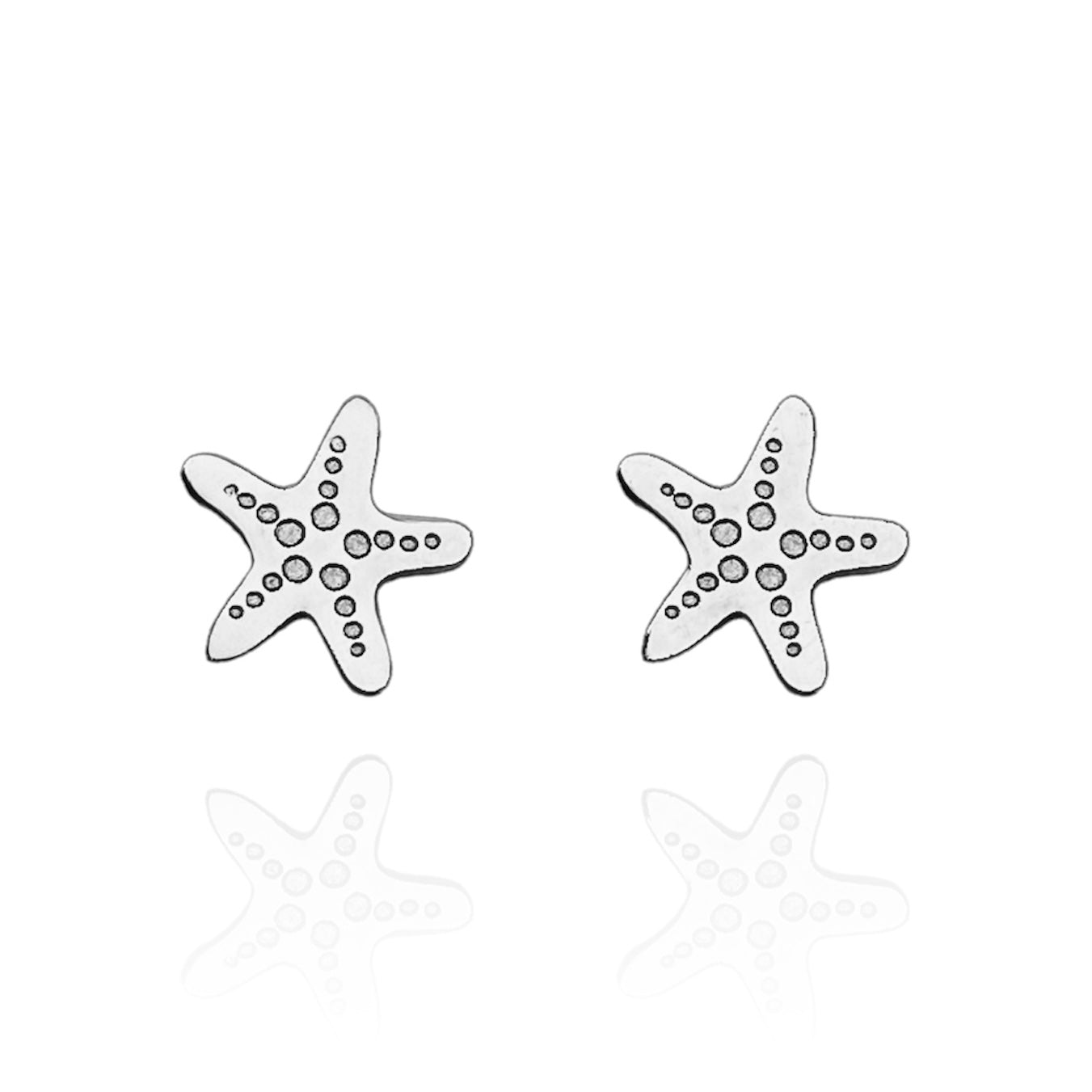 Starfish Studs Silver