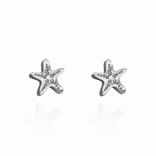 Starfish Earring Studs Silver