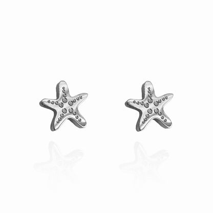 Starfish Earring Studs Silver